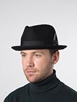 Шляпа STETSON арт. 1398122 PLAYER WOOLFELT (черный)